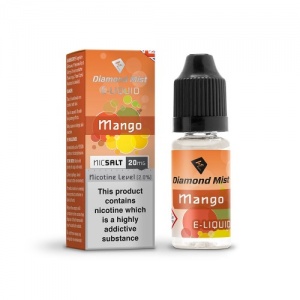 Diamond Mist Nic SALT 'Mango' Flavour E-Liquid 10ml - 10mg & 20mg